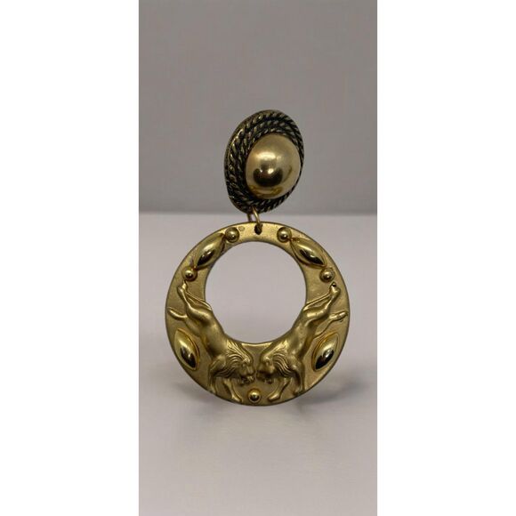 Vintage Jeff Lieb Runway Designer Signed Unique Clip Earrings One of a Kind - Picture 5 of 9